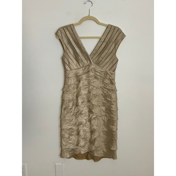 Cache Champagne‎ Coctail Dress size  4 - Picture 1 of 6
